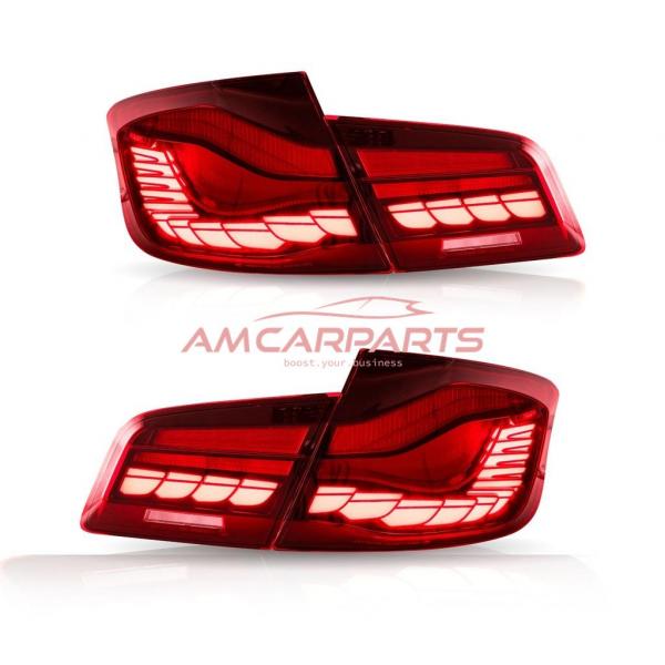 Voll LED Upgrade Design Rückleuchten für BMW 5er F10 Lim. 10-16 rot in OLED Technik mit dynamischem Blinker