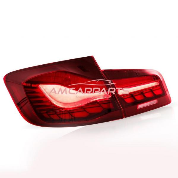 Voll LED Upgrade Design Rückleuchten passend für BMW 5er F10 Lim. 10-16 rot in OLED Technik mit dynamischem Blinker