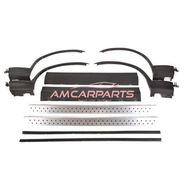 Upgrade Design Trittbretter / Einstiegsleisten passend für BMW X5 E53 00-06 inkl. Radlaufabdeckungen