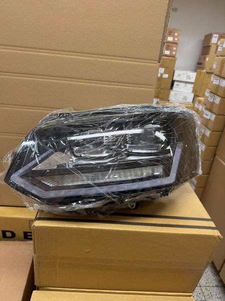 B-Ware  VOLL LED Tagfahrlicht Scheinwerfer für VW T5 GP (Facelift) 10-15 schwarz mit dynamischem LED Blinker und Begrüßungsfunktion
