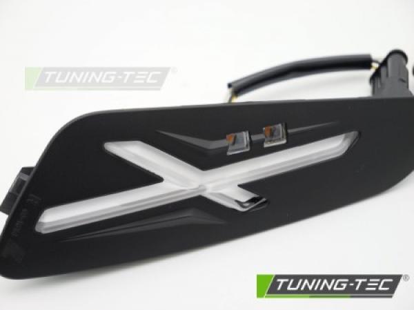 LED Upgrade Design Frontblinker Set passend für Vespa Sprint / Primavera 125 / 150 18-26 schwarz/rauch