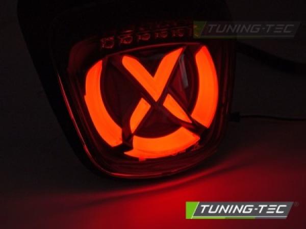LED Upgrade Design Rückleuchten Set passend für Vespa Sprint 125 / 150 18-26 chrom/rauch