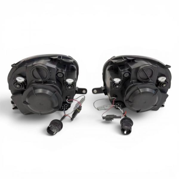 VOLL LED Upgrade Design Scheinwerfer Set passend für Fiat 500 07-24 schwarz (für werks. Xenon)