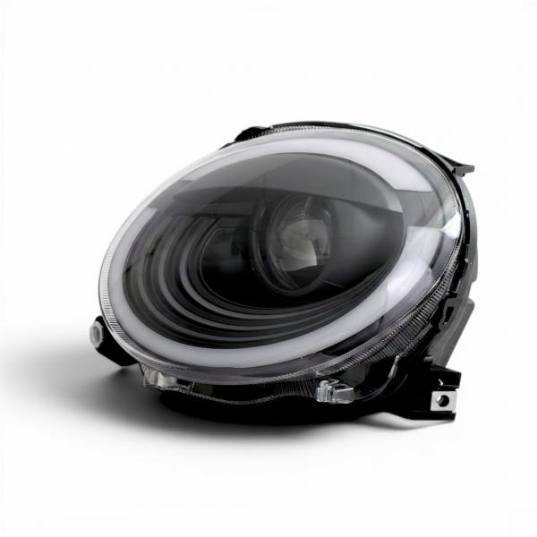 VOLL LED Upgrade Design Scheinwerfer Set passend für Fiat 500 07-24 schwarz (für werks. Halogen)