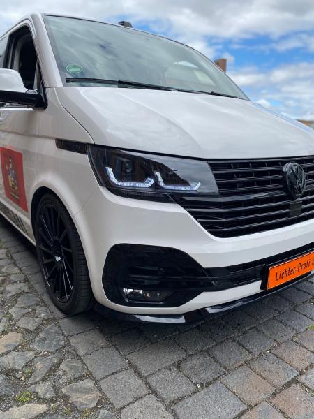 LED Tagfahrlicht Scheinwerfer für VW T6.1 schwarz ab 2019  mit dynamischem Blinker