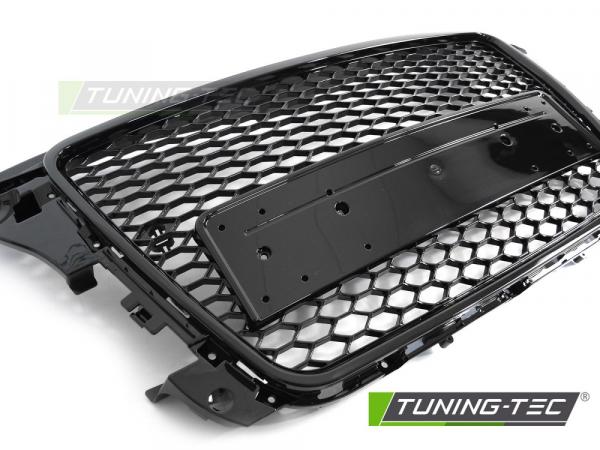 Upgrade Sportgrill / Kühlergrill für Audi A3 8P Facelift 08-12 Hochglanz Schwarz