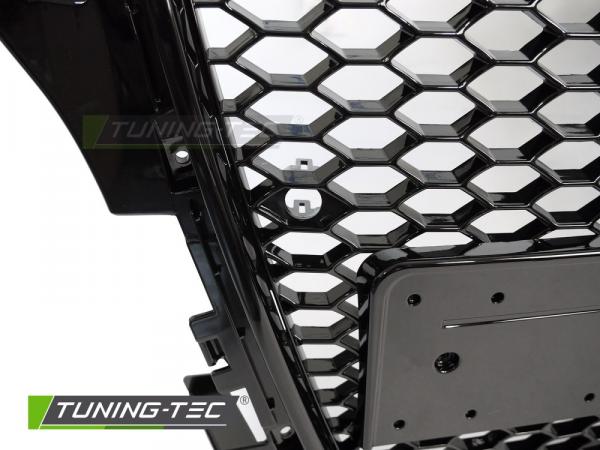Upgrade Sportgrill / Kühlergrill für Audi A3 8P Facelift 08-12 Hochglanz Schwarz