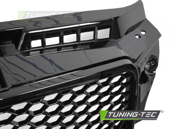 Upgrade Sportgrill / Kühlergrill für Audi A3 8P Facelift 08-12 Hochglanz Schwarz
