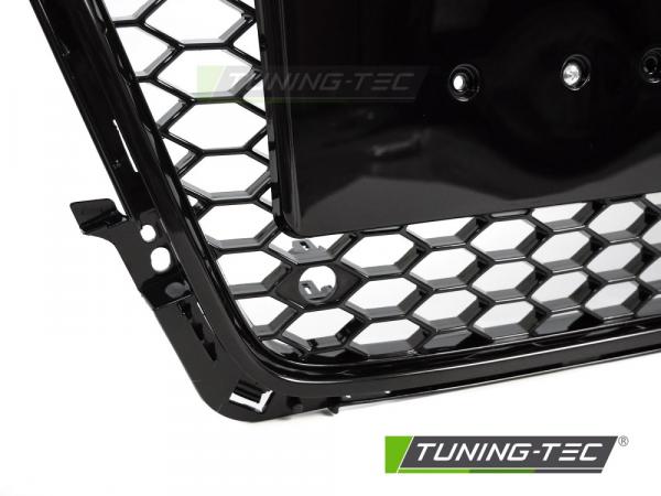 Upgrade Design Sportgrill / Kühlergrill für Audi A4 B8 08-11 Hochglanz Schwarz