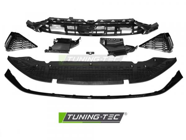 Upgrade Frontstoßstange Sport für Audi A7 4G 18-23 inkl. Zubehör in Hochglanz schwarz