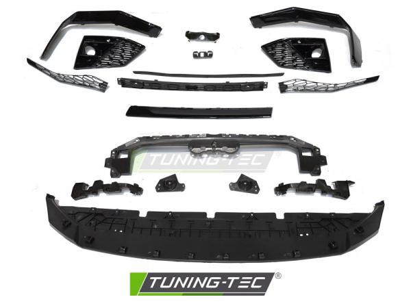 Upgrade Frontstoßstange Sport für Audi Q5 20-24 inkl. Zubehör in Hochglanz schwarz