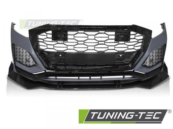 Upgrade Frontstoßstange Sport für Audi Q8 (4M) 18+ inkl. Zubehör in Hochglanz schwarz