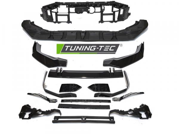 Upgrade Frontstoßstange Sport für Audi Q8 (4M) 18+ inkl. Zubehör in Hochglanz schwarz