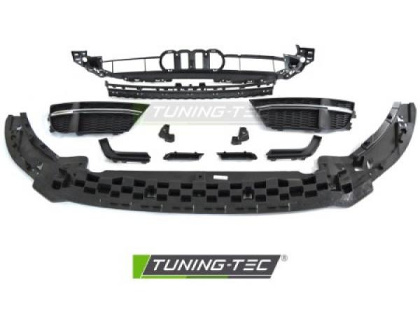 Upgrade Design Frontstoßstange für Audi A3 8V Facelift 17-20 inkl. Zubehör in Hochglanz schwarz mit PDC