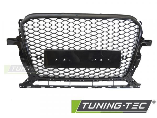 Upgrade Sportgrill / Kühlergrill passend für Audi Q5 8R Facelift 12-16 Hochglanz schwarz