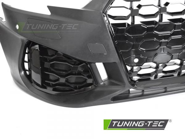 Upgrade Sport Design Frontstoßstange passend für Audi A3 8V Sportback Facelift 17-20 inkl. Zubehör in Hochglanz schwarz mit PDC+ACC