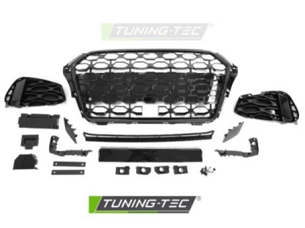 Upgrade Sport Design Frontstoßstange passend für Audi A3 8V Sportback Facelift 17-20 inkl. Zubehör in Hochglanz schwarz mit PDC+ACC