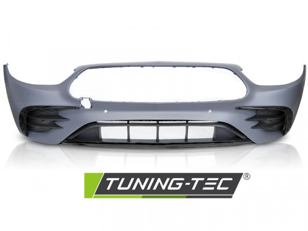Upgrade Design Frontstoßstange für Mercedes-Benz E-Klasse W213/S213 Lim./T-Modell 20-23 mit PDC schwarz glanz
