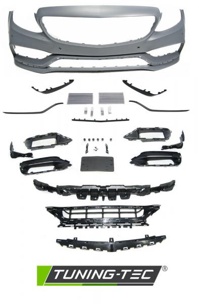 Upgrade Design Frontstoßstange für Mercedes-Benz C-Klasse W205/S205 Lim./T-Modell Facelift 18+ mit PDC