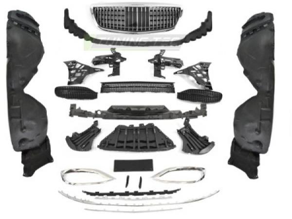 Upgrade Design Frontstoßstange für Mercedes-Benz S-Klasse W222 Mopf (Facelift) 18-22 mit PDC & AAC