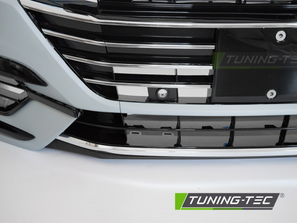 Upgrade Sport Design Frontstoßstange für VW Arteon 17-20 Lim. schwarz /chrom mit PDC