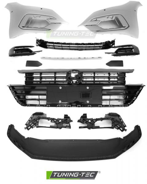Upgrade Sport Design Frontstoßstange für VW Arteon 17-20 Lim. Hochglanz schwarz mit PDC