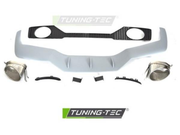 Upgrade Sport Design Heckstoßstange für Audi A3 8V 12-16 inkl. Zubehör / Auspuffblenden