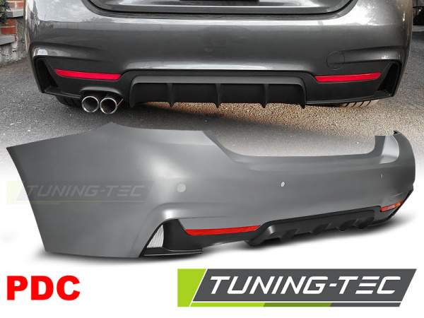 Upgrade Design Heckstoßstange für BMW 4er F32/F33 Coupe/Cabrio 10.13-21 mit PDC