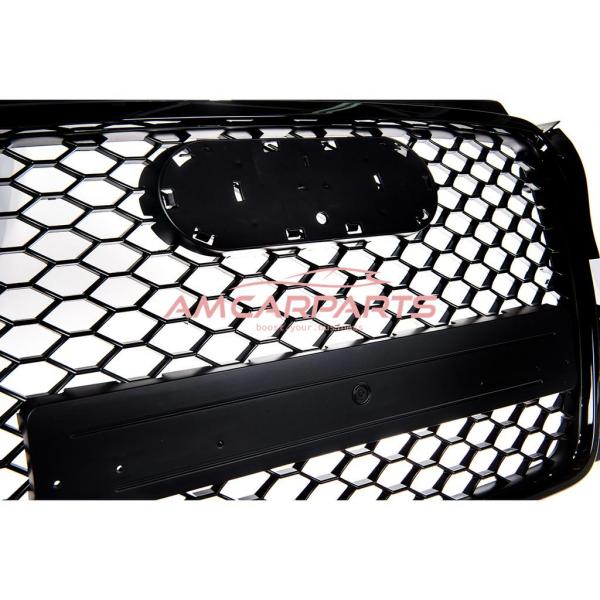 Upgrade Sportgrill / Kühlergrill für Audi A3 8P Facelift 08-12 Hochglanz Schwarz