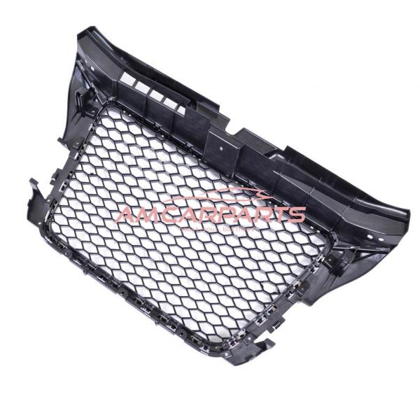 Upgrade Sportgrill / Kühlergrill für Audi A3 8P Facelift 08-12 Hochglanz Schwarz / Chrom in Wabendesign