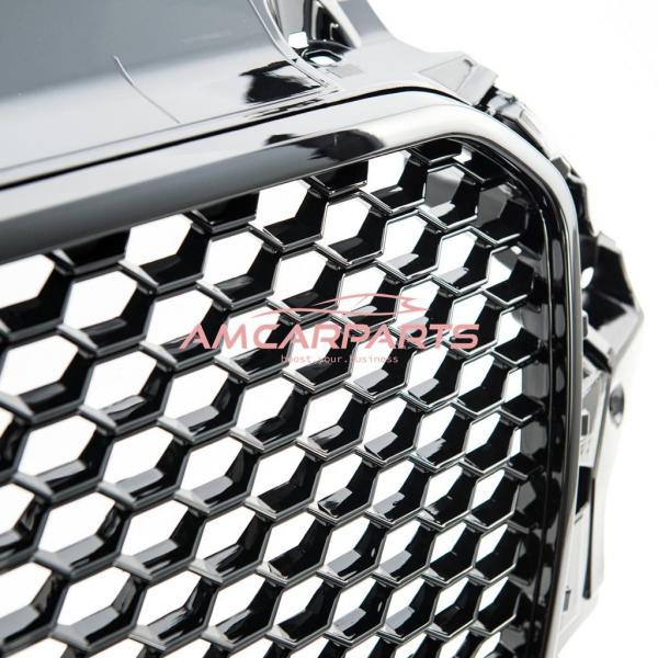 Upgrade "Plus" Sportgrill / Kühlergrill für Audi A3 8V 12-16 Hochglanz Schwarz