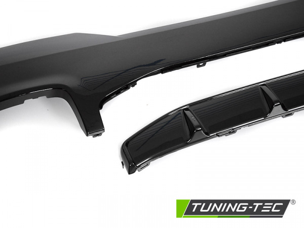 Sport Heck Diffusor für BMW 4er Coupe, Cabrio G22/G23 20+ Hochglanz schwarz