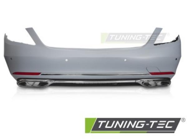 Upgrade Design Heckstoßstange für Mercedes-Benz S-Klasse W222 18-20 inkl. Zubehör + Auspuffblenden