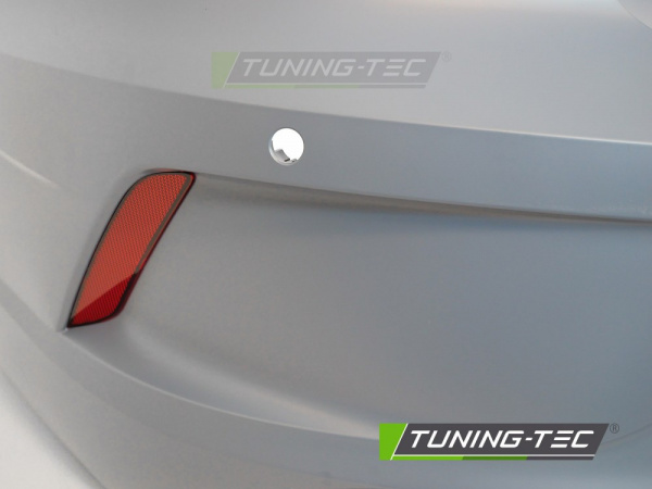 Upgrade Sport Design Heckstoßstange für VW Arteon 17-20 / 20+ Lim. Diffusor Hochglanz schwarz mit PDC und Endrohrblenden