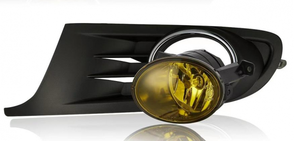 Upgrade Design Nebelscheinwerfer Set für VW Golf 6 (VI) / Jetta IV / Tiguan 5N / Beetle 5C 10+ Gelb Inkl. Blenden