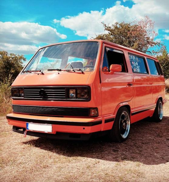 Schwarze eckige Multivan Design Doppel-Scheinwerfer für VW T3 79-92 H4