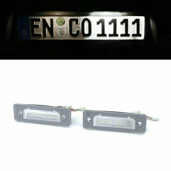 Upgrade LED Kennzeichenbeleuchtung für BMW 3er E30 / 5er E28 / 7er E23 / 6er E24 / M1 E26 Kaltweiß