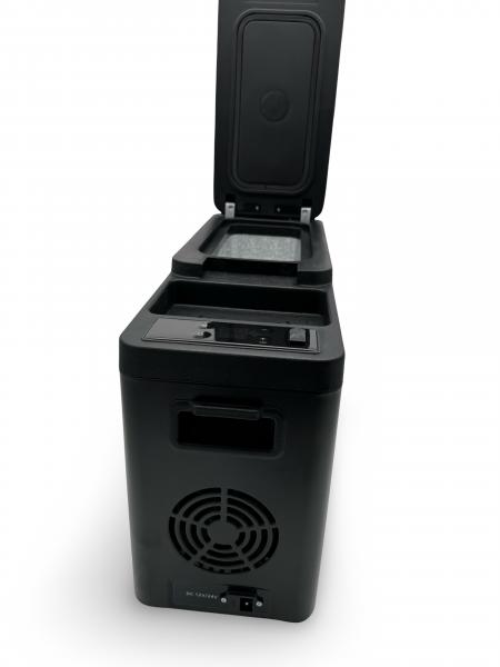 Upgrade+ "Freeze" Staufach Mittelkonsole Ablage für VW T5 03-09 mit Kühlfunktion, USB und Induktions-Ladung + App Steuerung