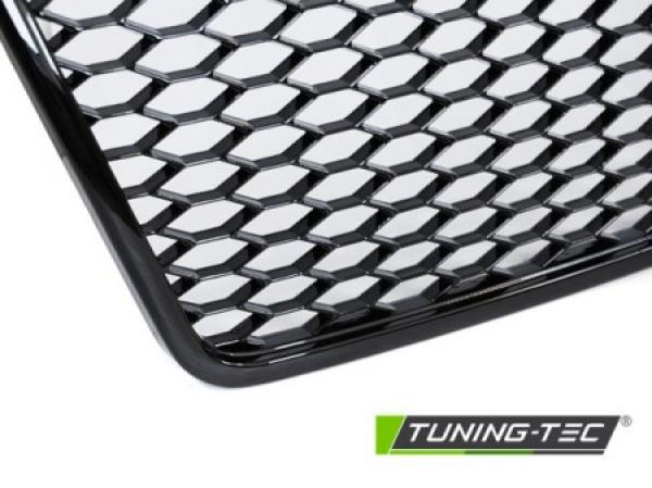 Upgrade Sportgrill / Kühlergrill für Audi A6 C6 (4F) Facelift 09-11 Hochglanz schwarz in Wabendesign