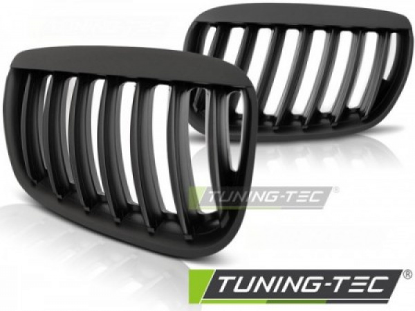 Upgrade Sportgrill Nieren für BMW X5 E53 Facelift 04-06 matt schwarz