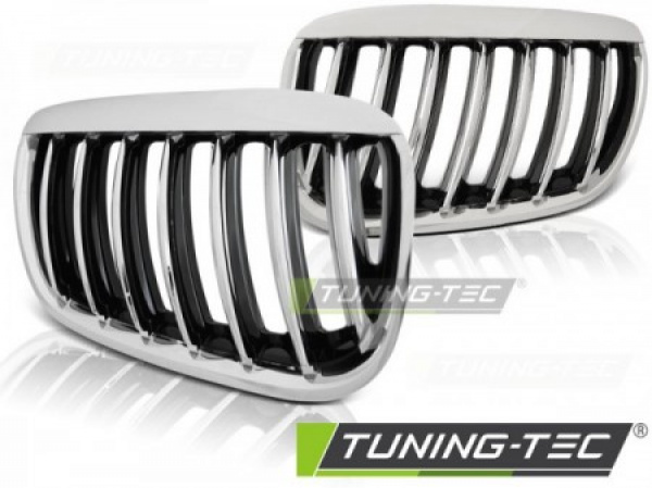 Upgrade Sportgrill Nieren für BMW X5 E53 Facelift 04-06 chrom