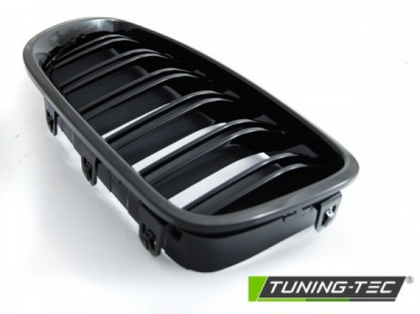 Upgrade Sportgrill Nieren für BMW 1er F20/F21 Facelift 11-16 hochglanz schwarz in Doppelsteg Design