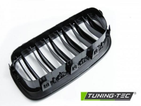 Upgrade Sportgrill Nieren für BMW 1er F20/F21 Facelift 11-16 hochglanz schwarz in Doppelsteg Design