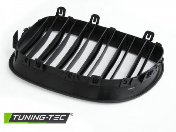 Upgrade Sportgrill / Kühlergrill Nieren für BMW 1er E87/E81/E82/E88 07-11 matt schwarz in Doppelsteg Design