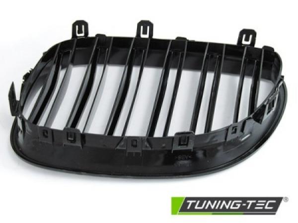 Upgrade Sportgrill Nieren für BMW 5er E60/E61 03-10 Hochglanz schwarz in Doppelsteg Design