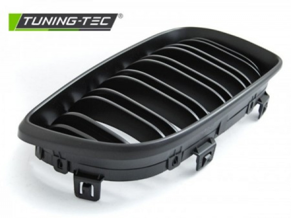 Upgrade Sportgrill Nieren für BMW 3er E46 Limousine/Touring 01-05 schwarz matt in Doppelsteg Design
