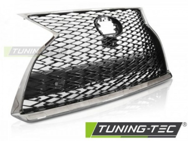Upgrade Design Sportgrill / Kühlergrill für Lexus RX IV 2019+ Chrom mit Halter für Kamera