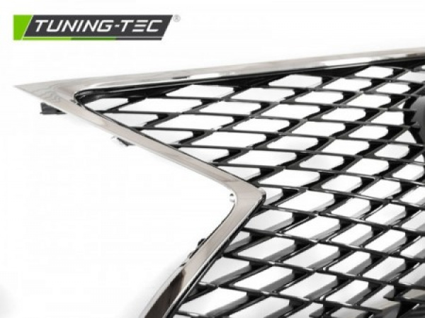 Upgrade Design Sportgrill / Kühlergrill für Lexus RX IV 2019+ Chrom mit Halter für Kamera