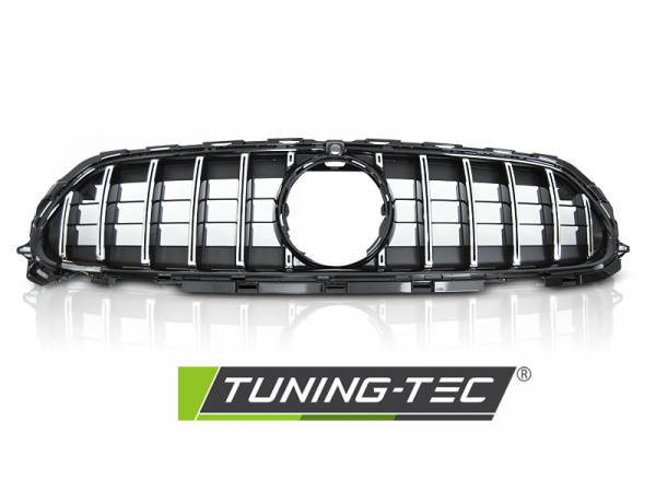 Upgrade Sportgrill / Kühlergrill für Mercedes Benz E-Klasse W213 Mopf. 20-23 schwarz/chrom