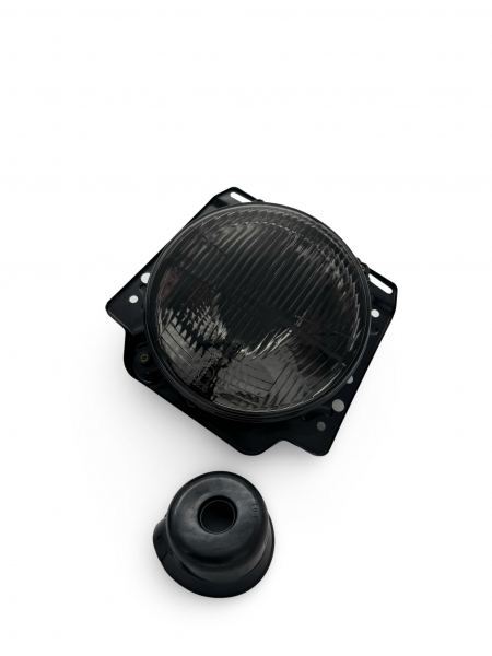 Upgrade Design geriffelte Scheinwerfer für VW Golf 2 83-91 smoke mit Fadenkreuz